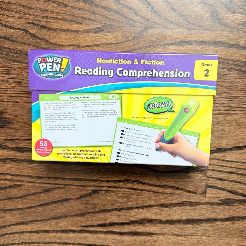 Brand New Power Pen Reading Comprehension Learning Cards - Grade 2
